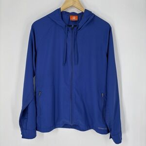 Merrell Jacket Womens XL Blue SelectDry Hooded Full Zip Lightweight Windbreaker
